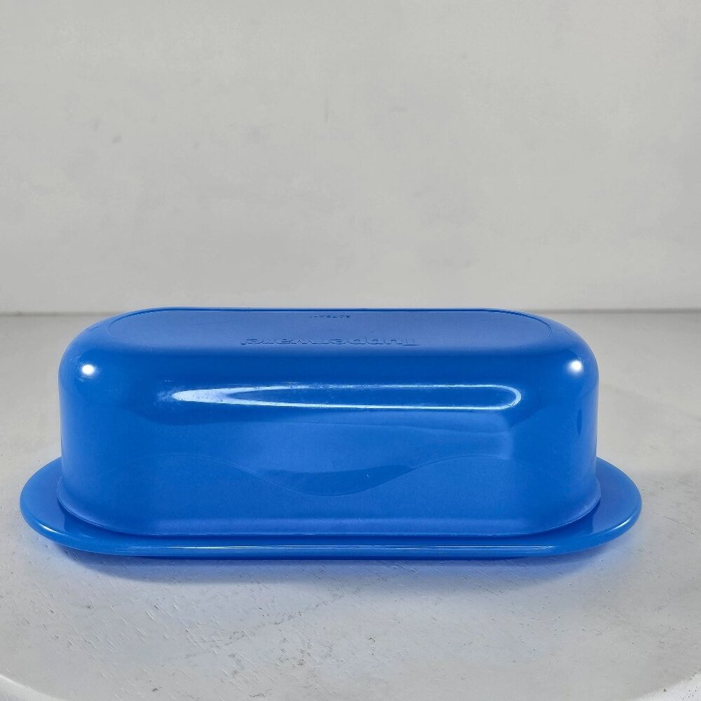 Tupperware Butter Dish Blue 5079A-1 5080A-2